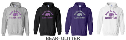 Bear Canyon Basic Hoodie- 4 Designs- Matte or Glitter
