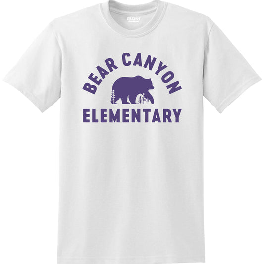 Bear Canyon Basic Tee BEAR Design- Matte or Glitter
