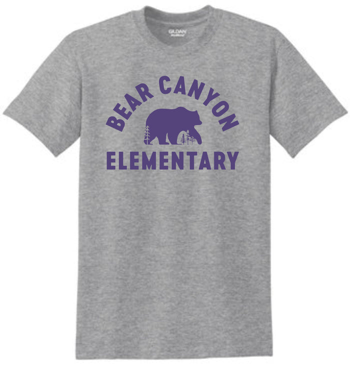 Bear Canyon Basic Tee BEAR Design- Matte or Glitter
