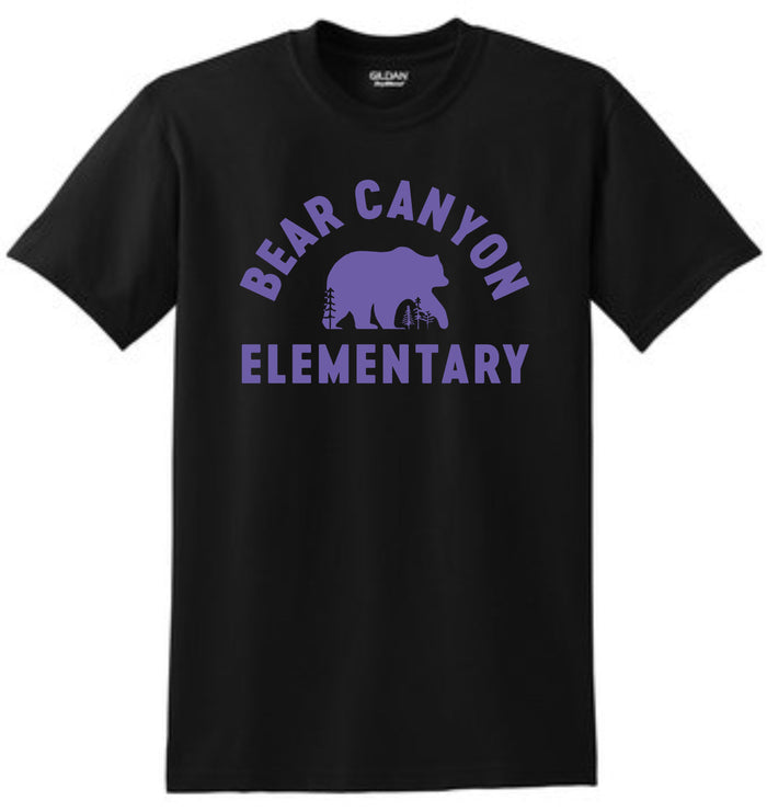 Bear Canyon Basic Tee BEAR Design- Matte or Glitter