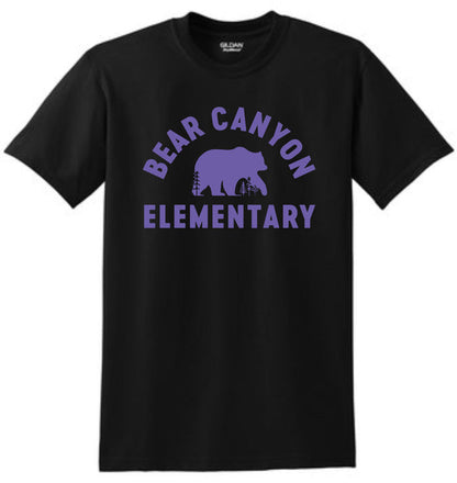Bear Canyon Basic Tee BEAR Design- Matte or Glitter