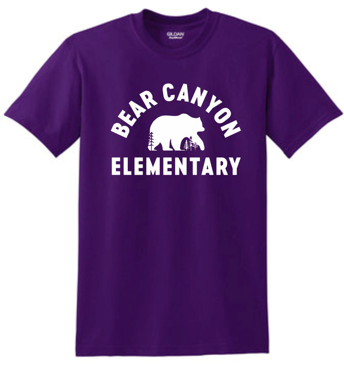 Bear Canyon Basic Tee BEAR Design- Matte or Glitter