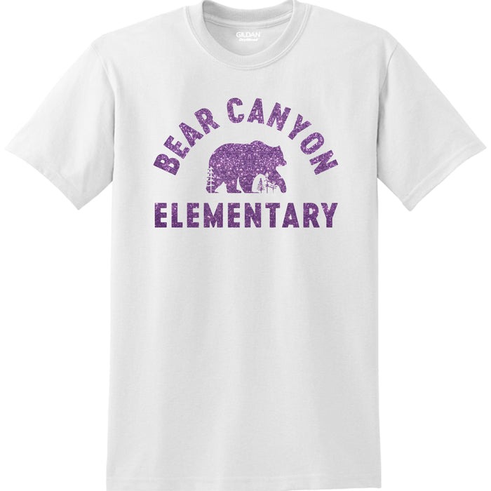 Bear Canyon Basic Tee BEAR Design- Matte or Glitter