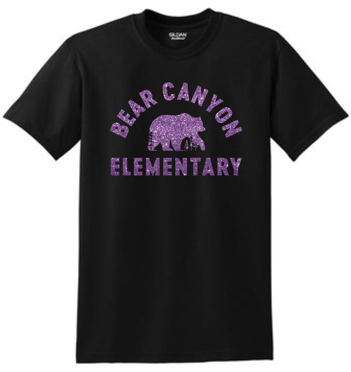 Bear Canyon Basic Tee BEAR Design- Matte or Glitter