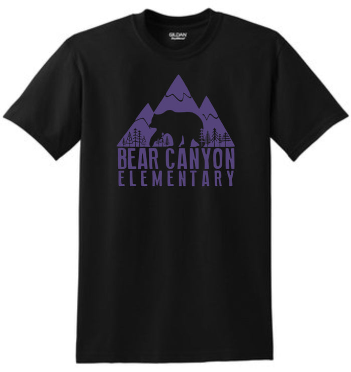 Bear Canyon Basic Tee LOGO Design- Matte or Glitter