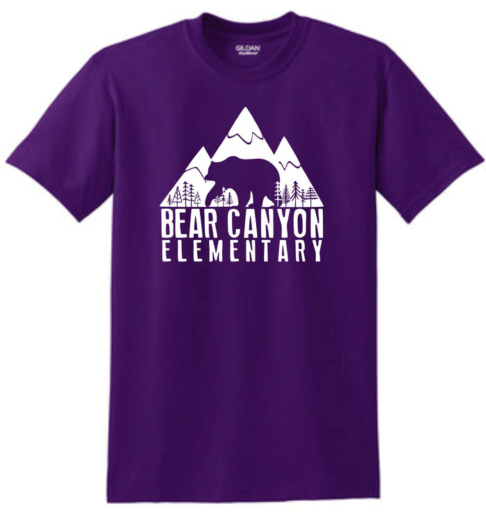 Bear Canyon Basic Tee LOGO Design- Matte or Glitter