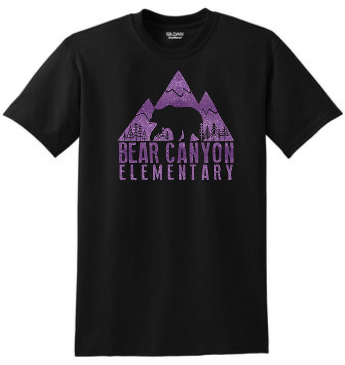 Bear Canyon Basic Tee LOGO Design- Matte or Glitter