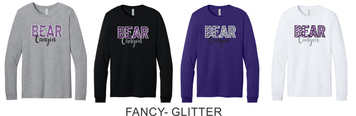 Bear Canyon Bella Canvas Long Sleeve Tee- 4 Designs