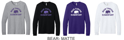 Bear Canyon Bella Canvas Long Sleeve Tee- 4 Designs