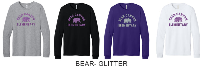 Bear Canyon Bella Canvas Long Sleeve Tee- 4 Designs