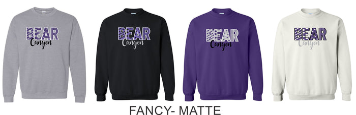 Bear Canyon Crewneck Sweatshirt- 4 Designs