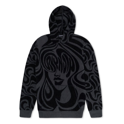 RIPNDIP Beautiful Fomo Mohair Hoodie (Black)