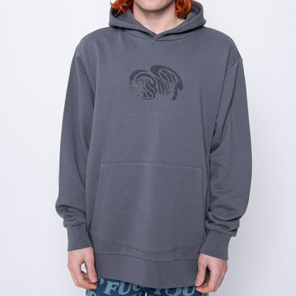368219 Beautiful Trip Rhinestone Hoodie (Charcoal)