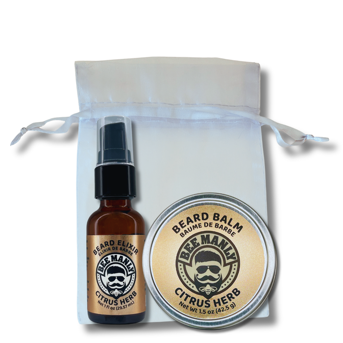 Bee Manly Gift Set - Beard Balm & Elixir - 2 Piece