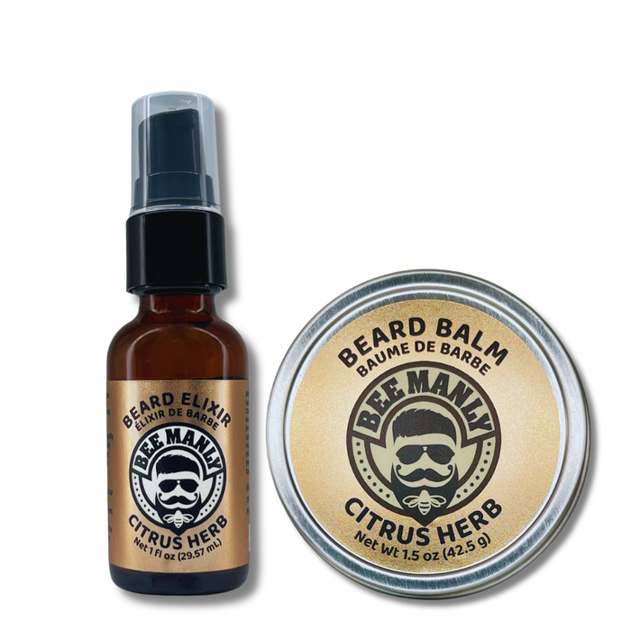 Bee Manly Gift Set - Beard Balm & Elixir - 2 Piece