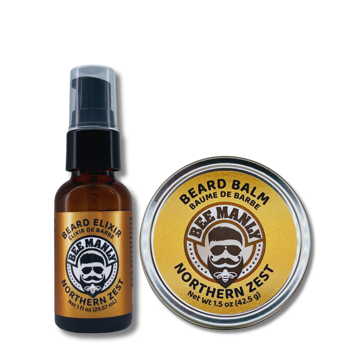 Bee Manly Gift Set - Beard Balm & Elixir - 2 Piece