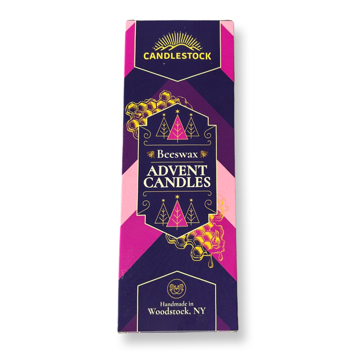 Beeswax advent candles