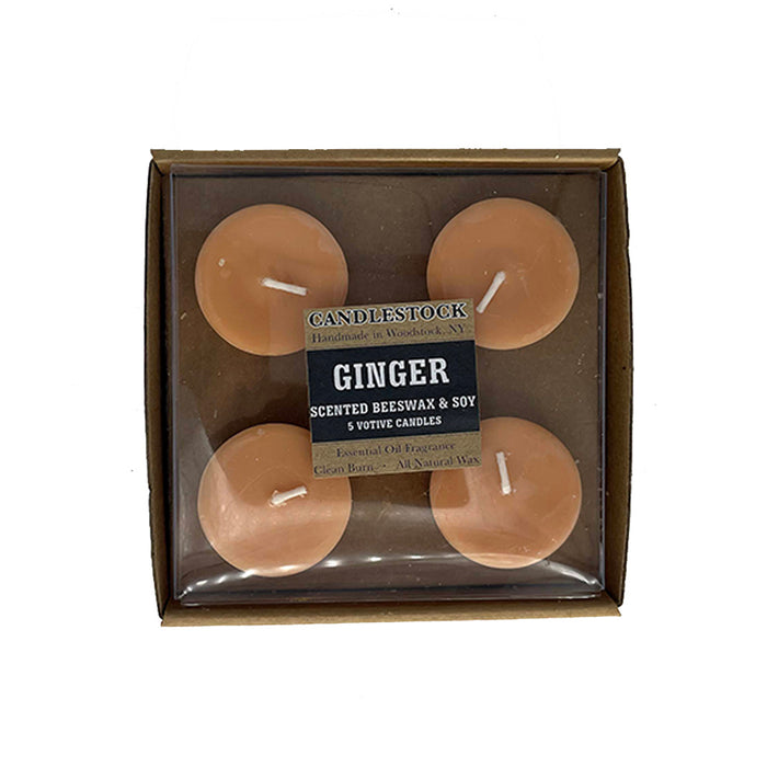 Beeswax And Soy Scented Votive Candle - 5 Pack