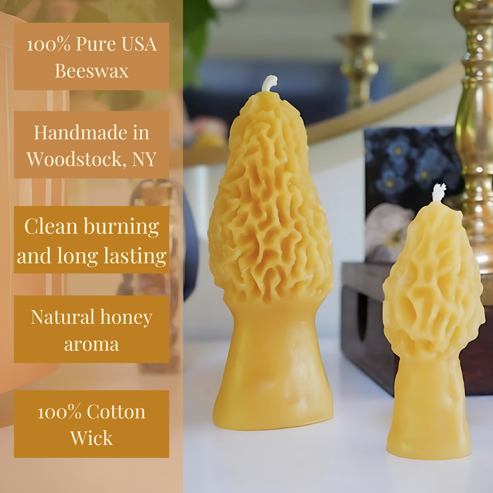 Beeswax Mushroom Candle