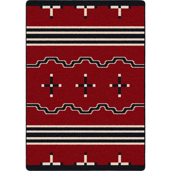 Image of an area rug, Big Chief - Red