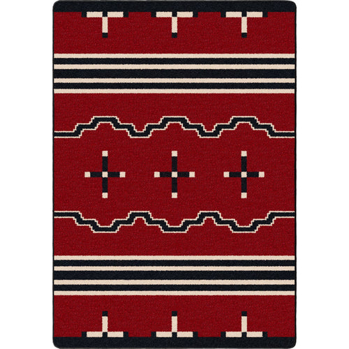 Image of an area rug, Big Chief - Red