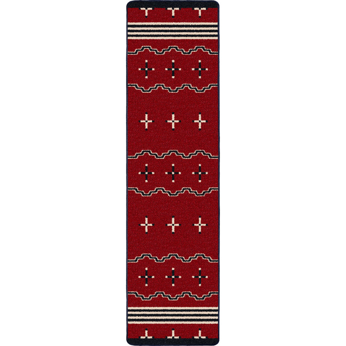 Image of an area rug, Big Chief - Red