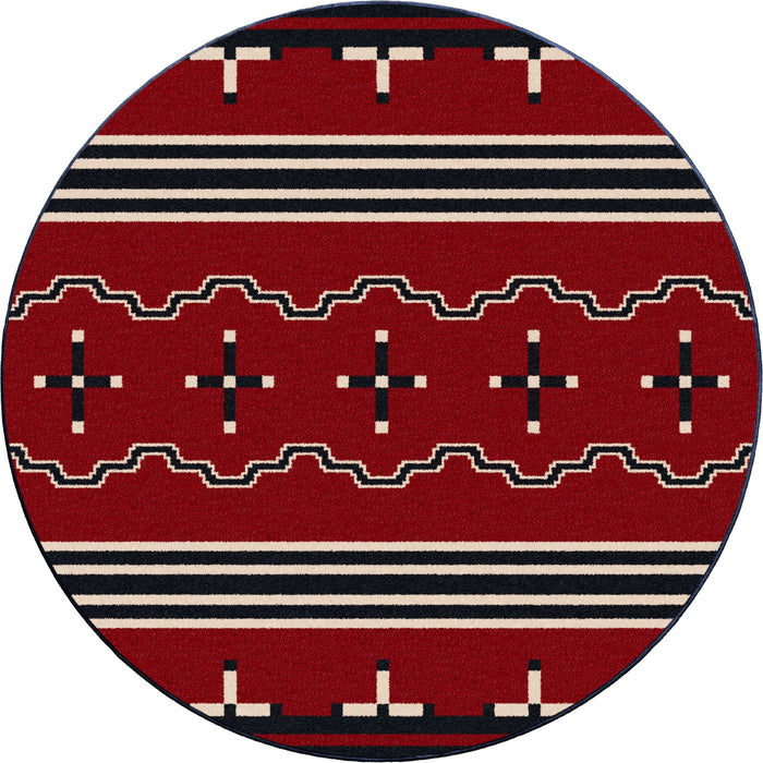 Image of an area rug, Big Chief - Red