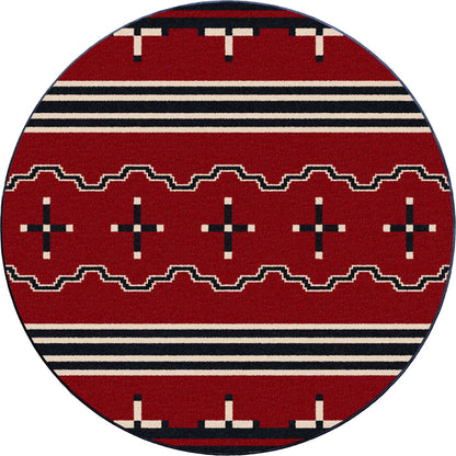 Image of an area rug, Big Chief - Red