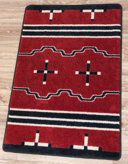 Image of an area rug, Big Chief - Red