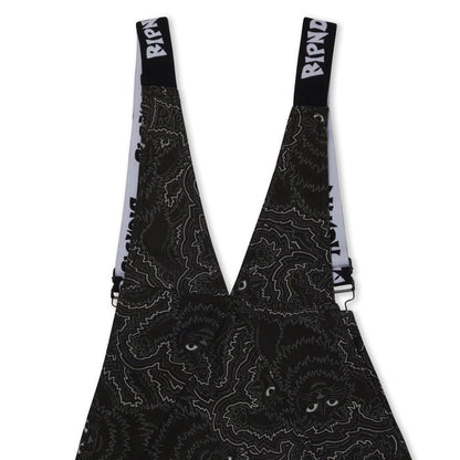 RIPNDIP Big Pussy Energy Cotton Twill Overalls (Black)