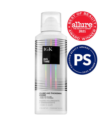 Big Time mousse with award seal