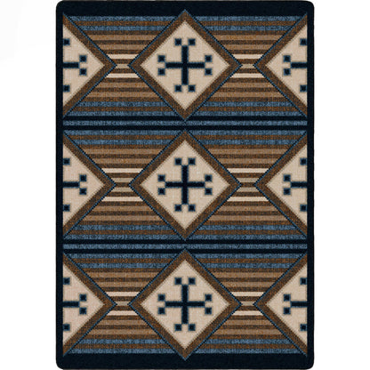 Image of an area rug, Bison Creek - Black and Russet