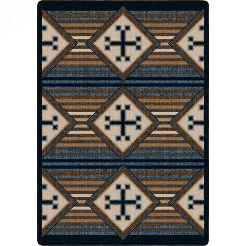 Image of an area rug, Bison Creek - Black and Russet