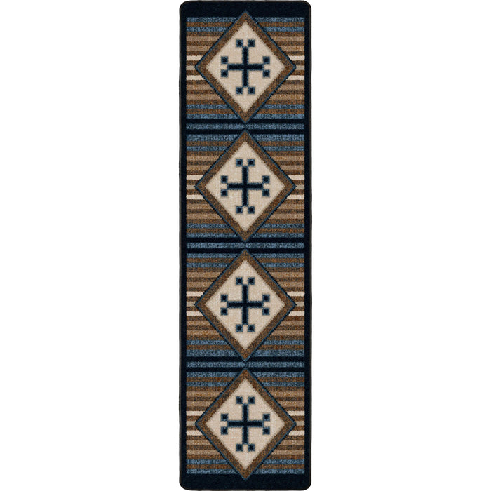 Image of an area rug, Bison Creek - Black and Russet