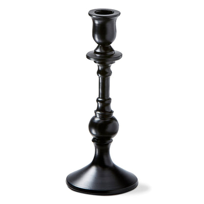 Black Aluminum Taper Candle Holder