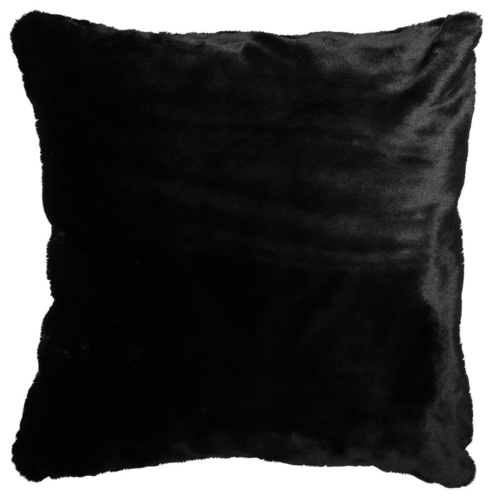 Black Bear Faux Fur Euro Sham - 26"x26"