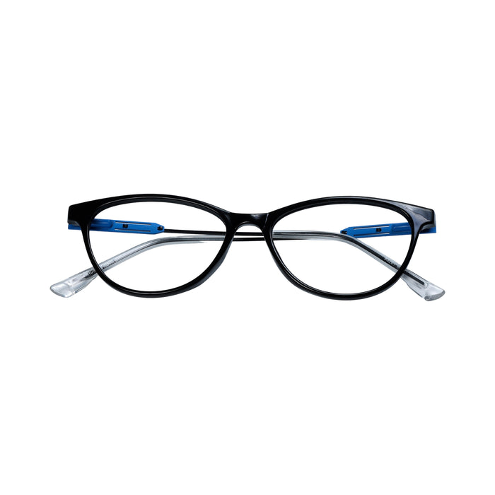 Black & Blue Cat Eye Full Rim