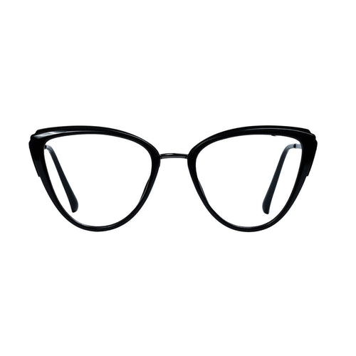 Black & Grey Cat Eye Full Rim