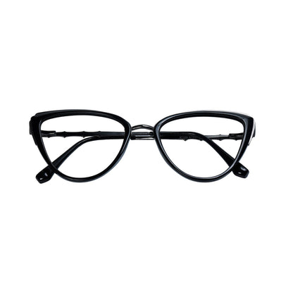 Black & Grey Cat Eye Full Rim