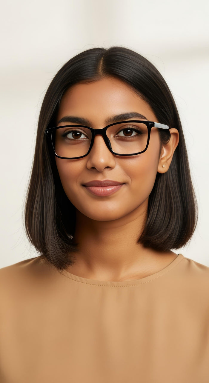 Black Rectangle Full Rim