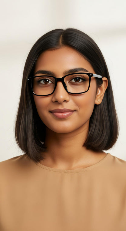 Black Rectangle Full Rim