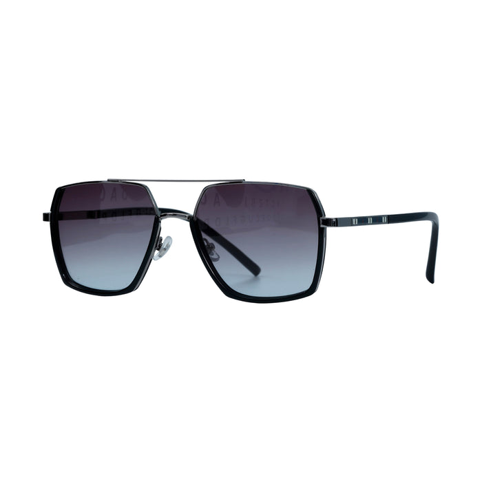 Black & Silver Wayfarer Full Rim