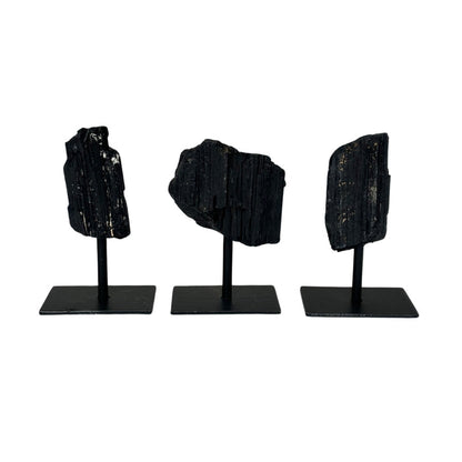 Black Tourmaline Raw on Stand