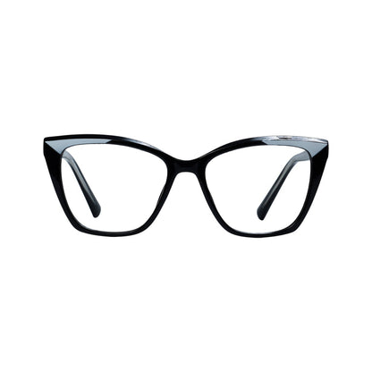 Black & White Cat Eye Full Rim