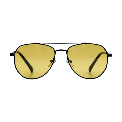 Black & Yellow Aviator Full Rim