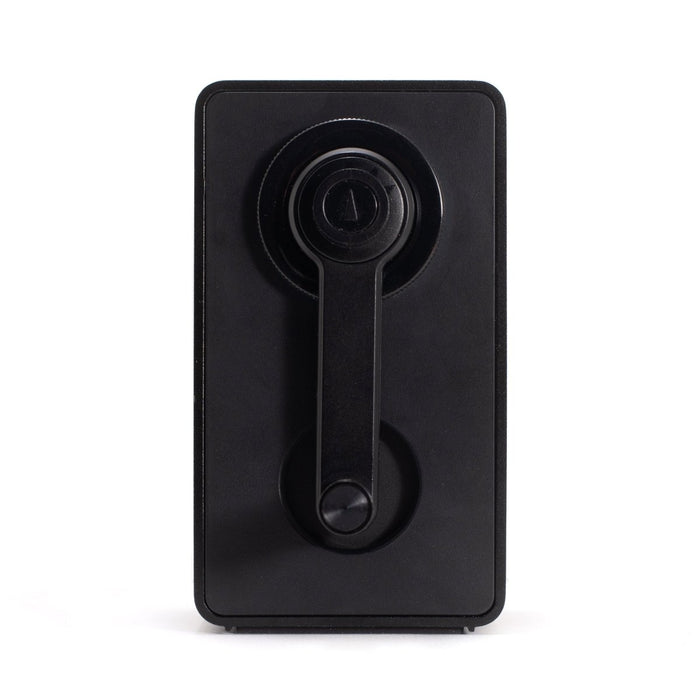 black desktop sharpener with crank handle