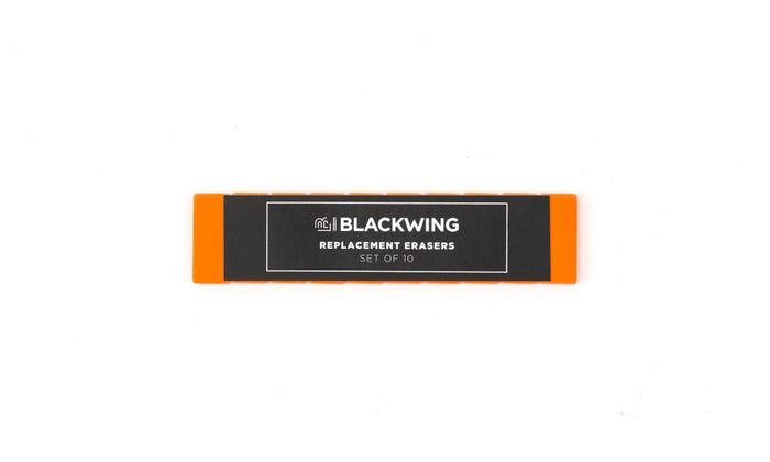 Blackwing Replacement Erasers in orange, set of 10