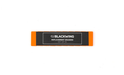 Blackwing Replacement Erasers in orange, set of 10