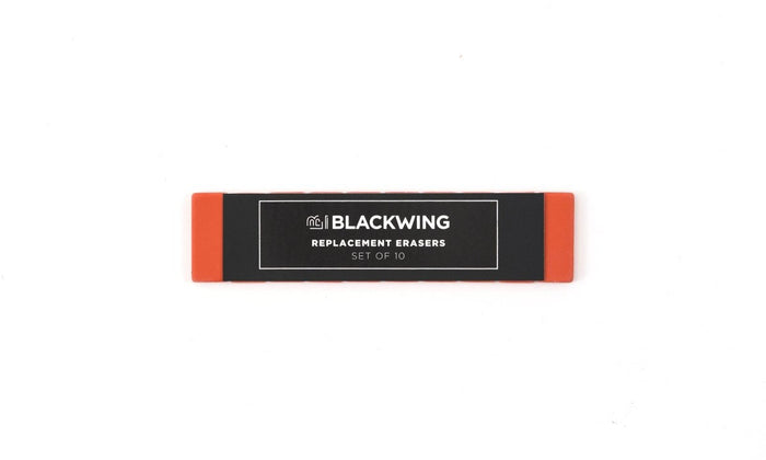 Blackwing Replacement Erasers in red, set of 10