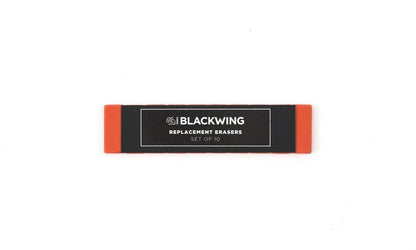 Blackwing Replacement Erasers in red, set of 10